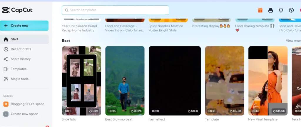 how-to-get-templates-on-capcut