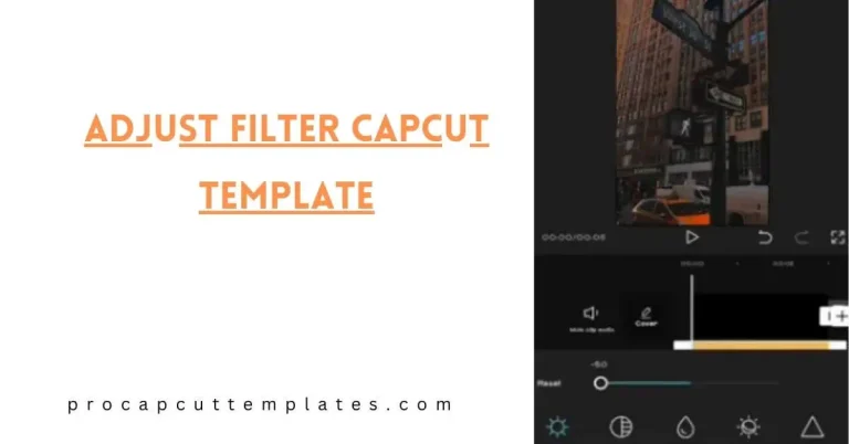 Adjust Filter CapCut Template