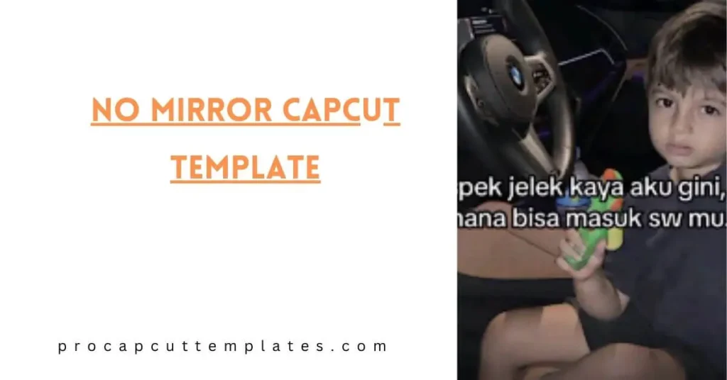 CapCut No Mirror Template