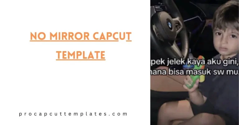 No Mirror CapCut Template