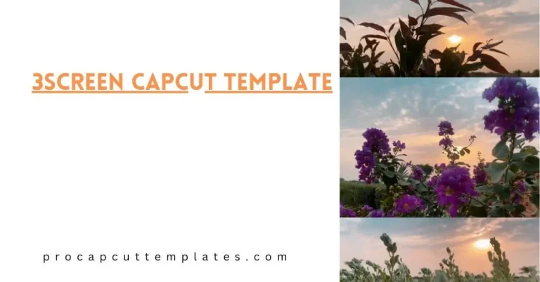 CapCut 3screen Template