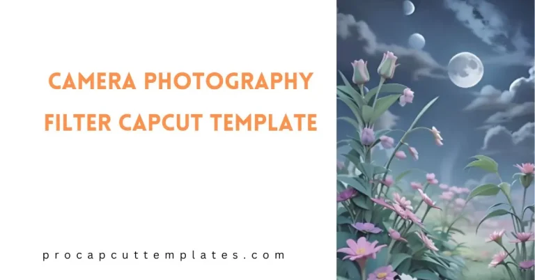 CapCut Camera Photography Filter Template