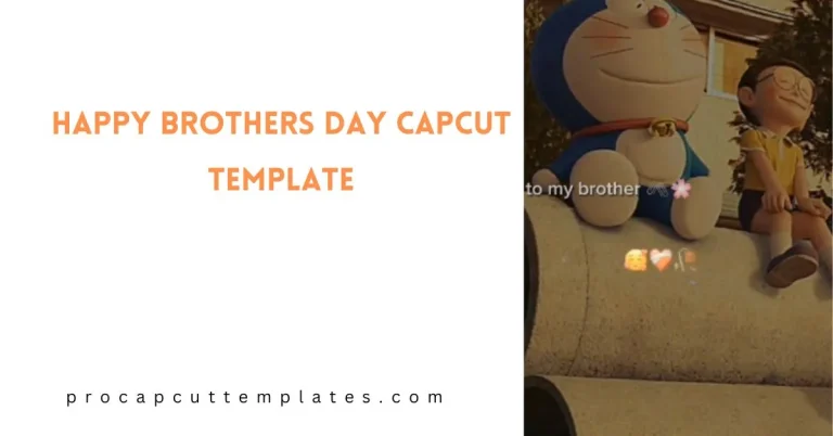 CapCut Happy Brothers DayTemplate