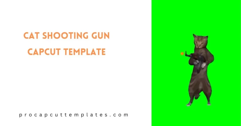 CapCut Cat Shooting Gun Template