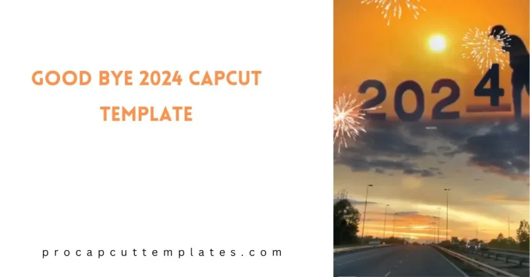 Good Bye 2024 CapCut Template