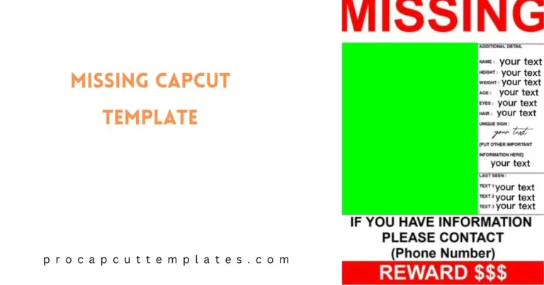 CapCut Missing Template