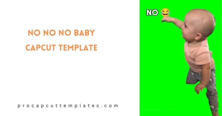 CapCut No No No Baby Template