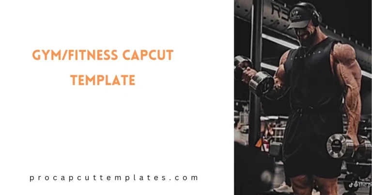 CapCut Gym/Fitness Template