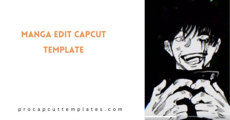 CapCut Manga Edit Template