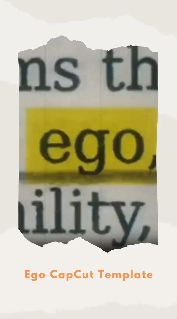 CapCut Ego Template