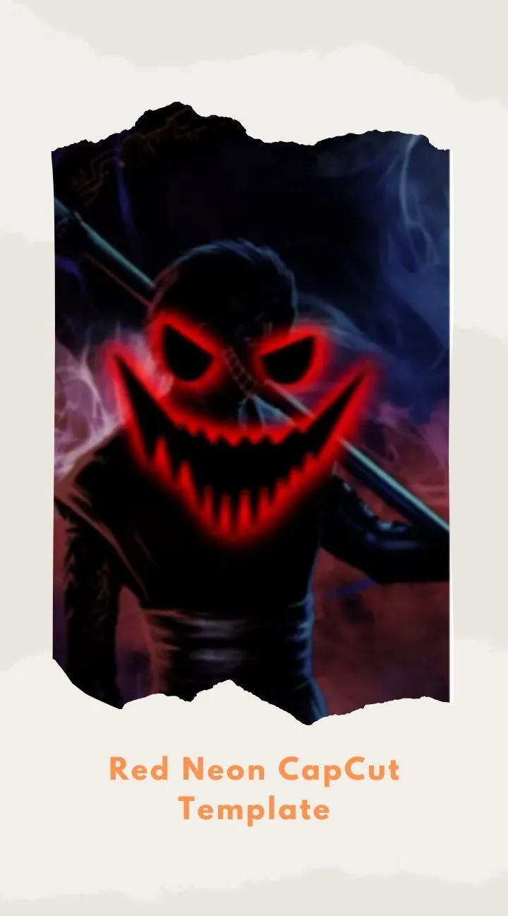 CapCut Red Neon Template