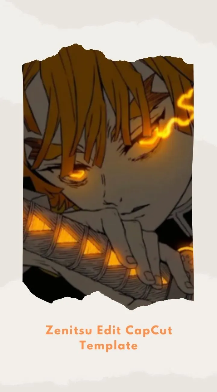 CapCut Zenitsu Edit Template