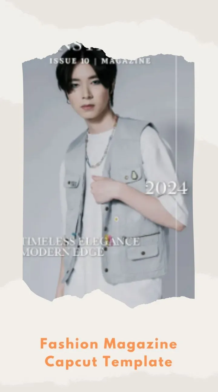 Capcut Fashion Magazine Template