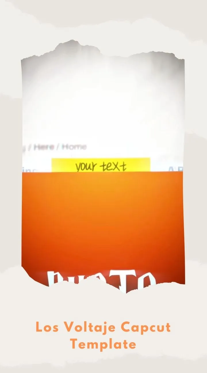 Capcut Los Voltaje Template