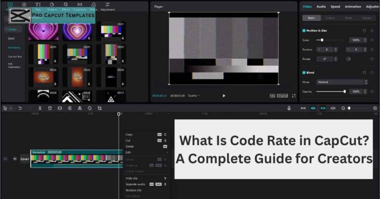 What Is Code Rate in CapCut A Complete Guide for Creators