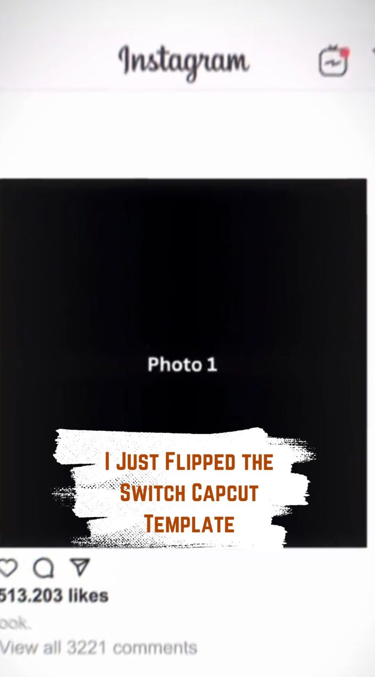 Capcut I Just Flipped the Switch Template