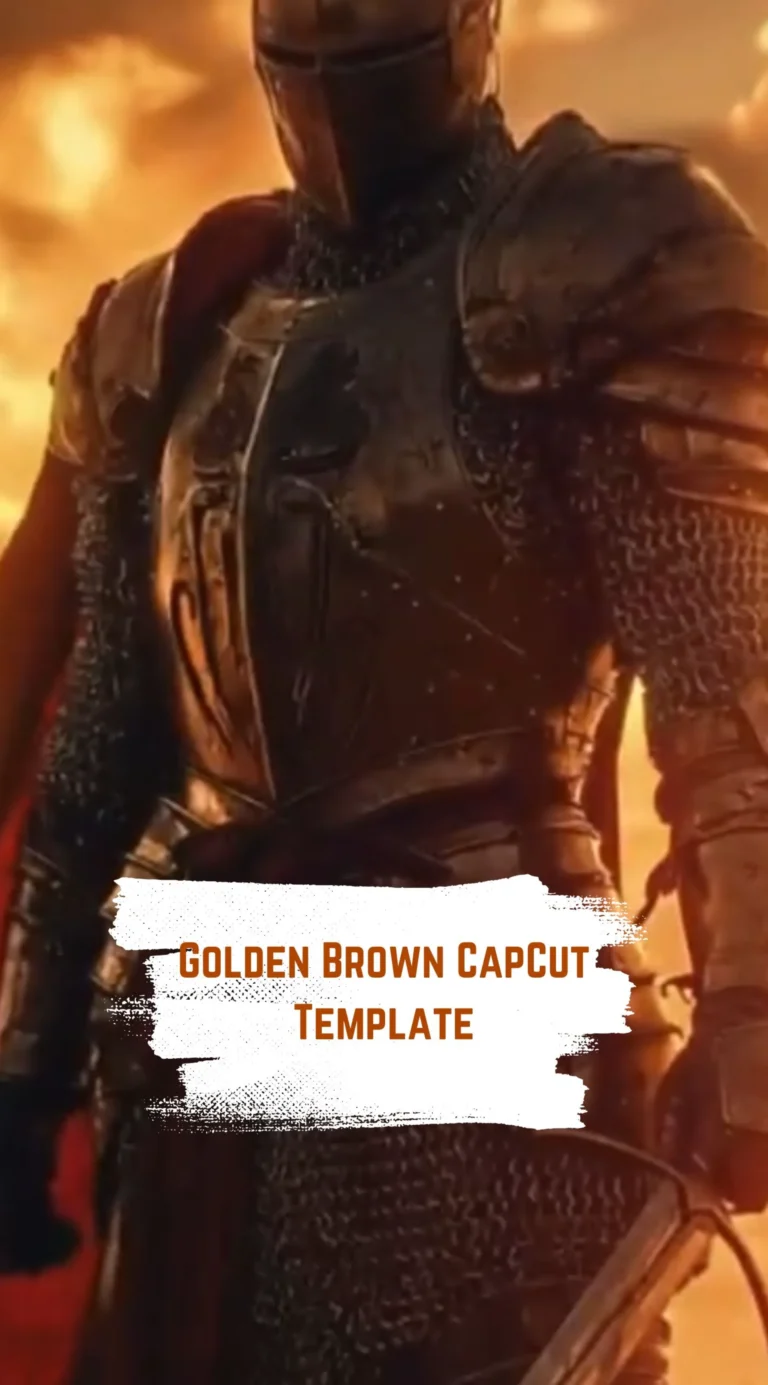 CapCut Golden Brown Template