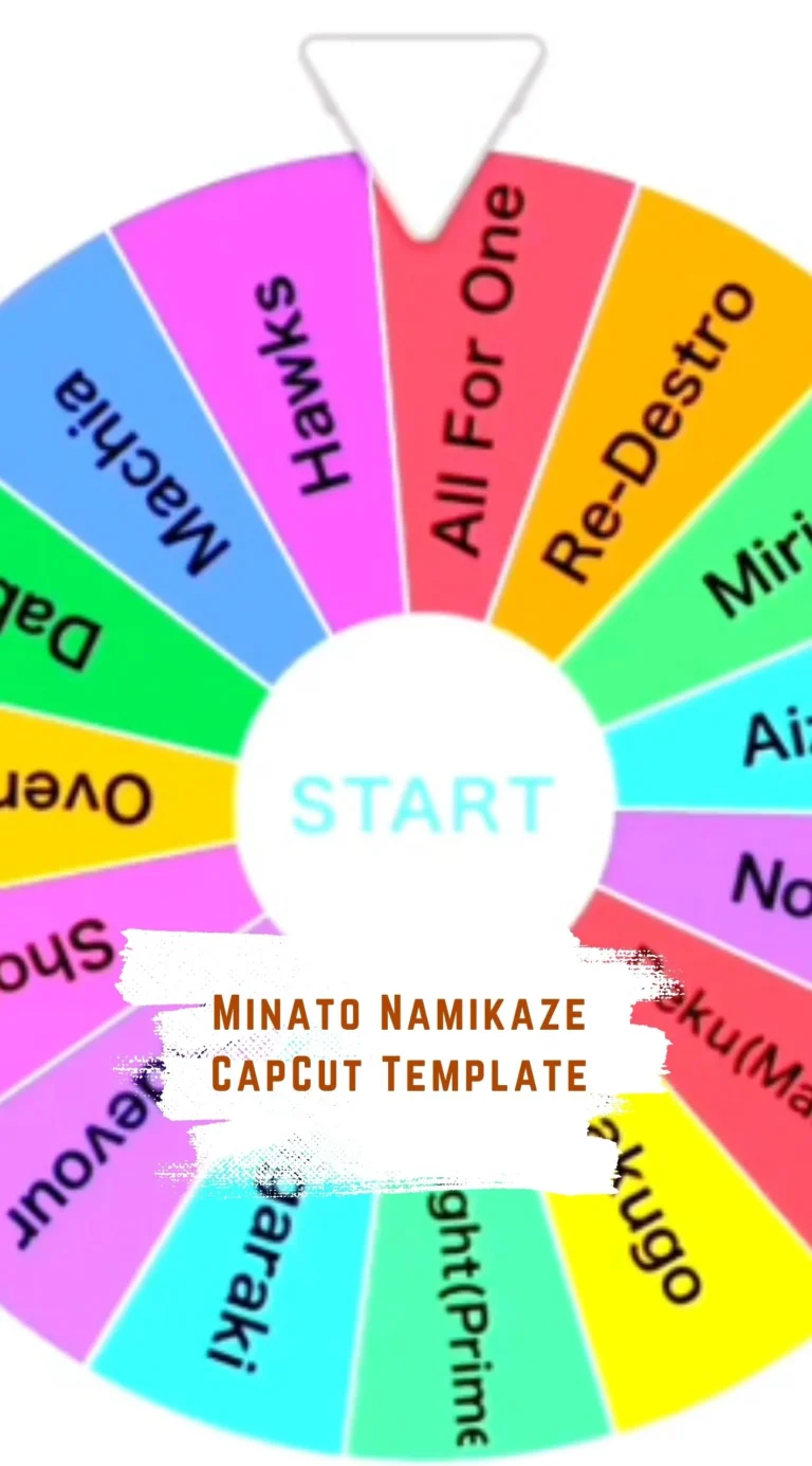 CapCut Character Spin Wheel Template