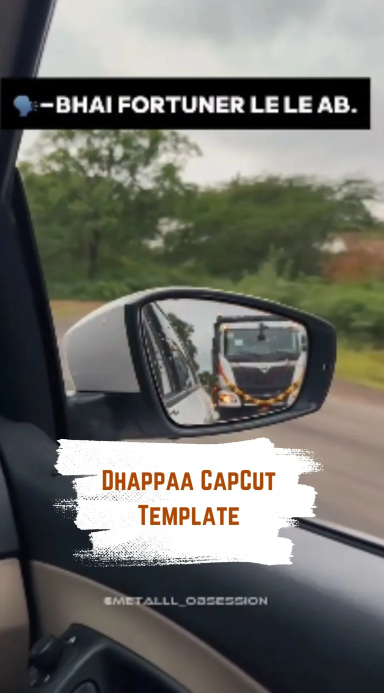 CapCut Dhappaa Template
