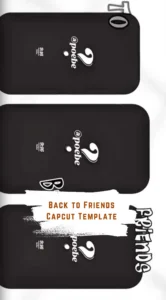 Capcut Back to Friends Template