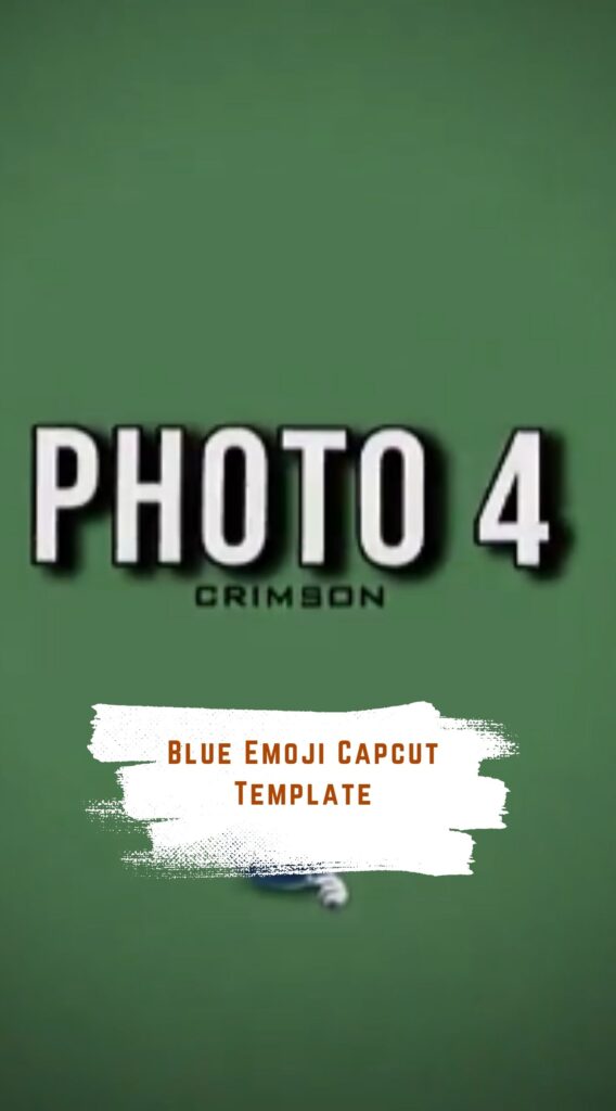 Capcut Blue Emoji Template