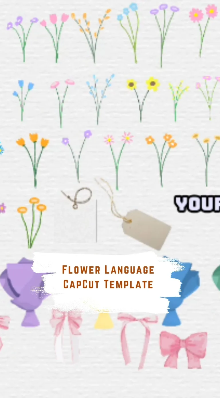 CapCut Flower Language Template