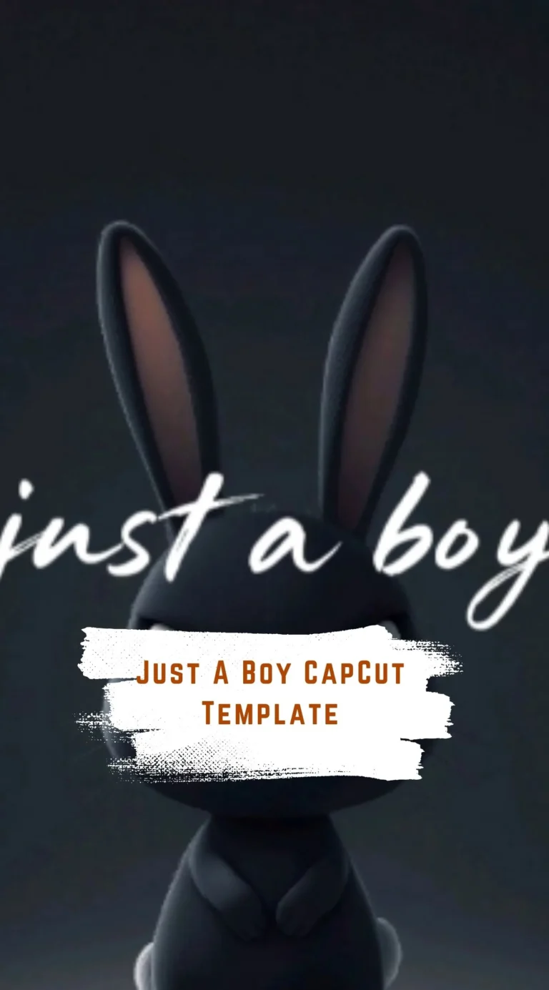 CapCut Just A Boy Template
