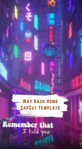 CapCut Way Back Home Template