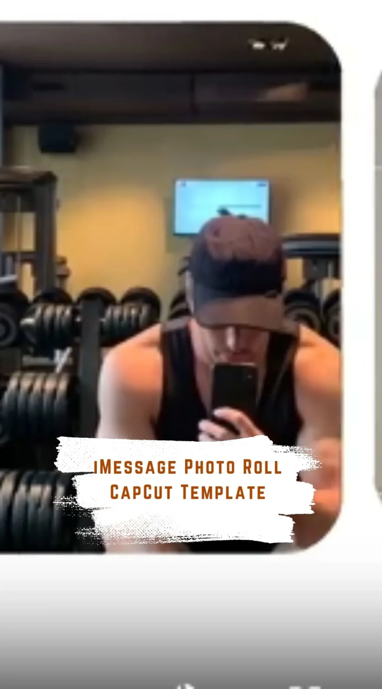 CapCut iMessage Photo Roll Template