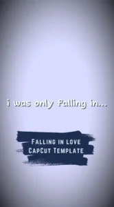 CapCut Falling in love Template